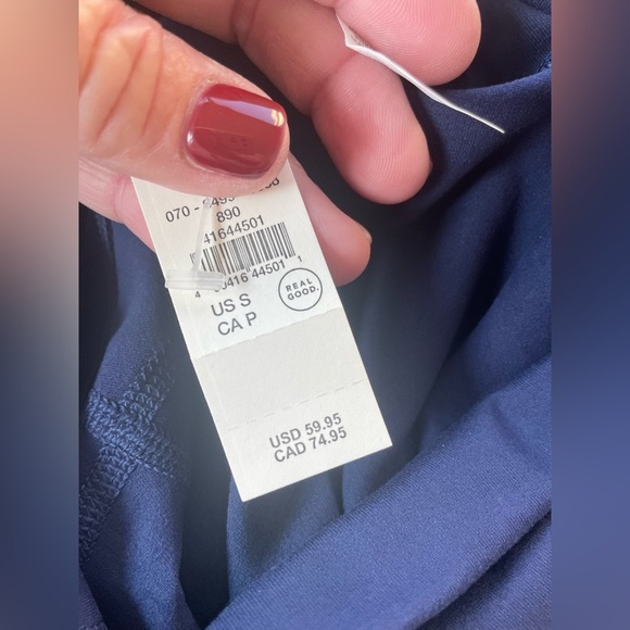 NWT Offline by aerie The Hugger high waisted navy blue cinch pant/jogger; size S - Picture 6 of 6